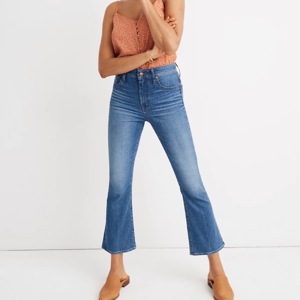 Madewell Curvy Cali Demi Boot Jeans In Tierney Wash, 26 Petite